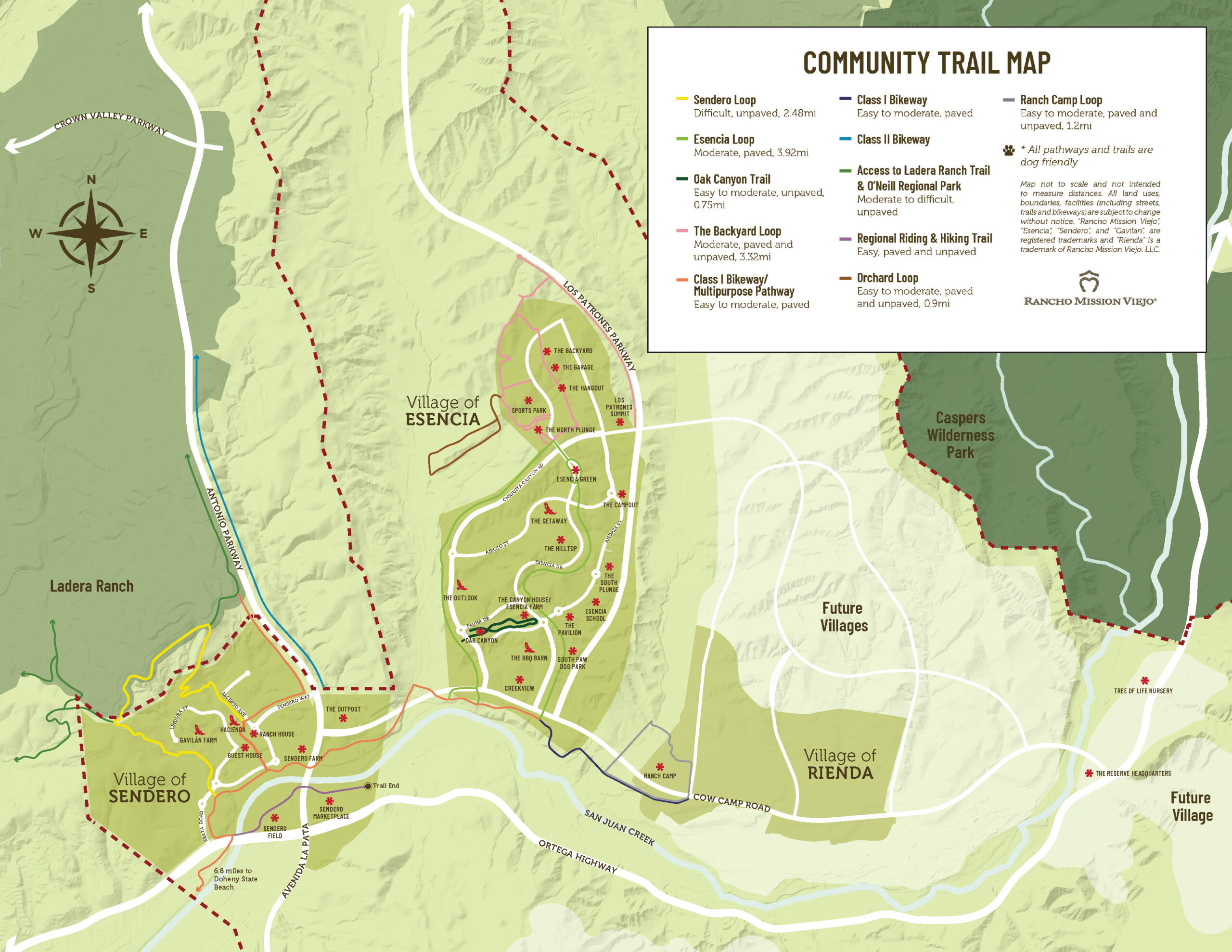 RanchRide Community Trail Map